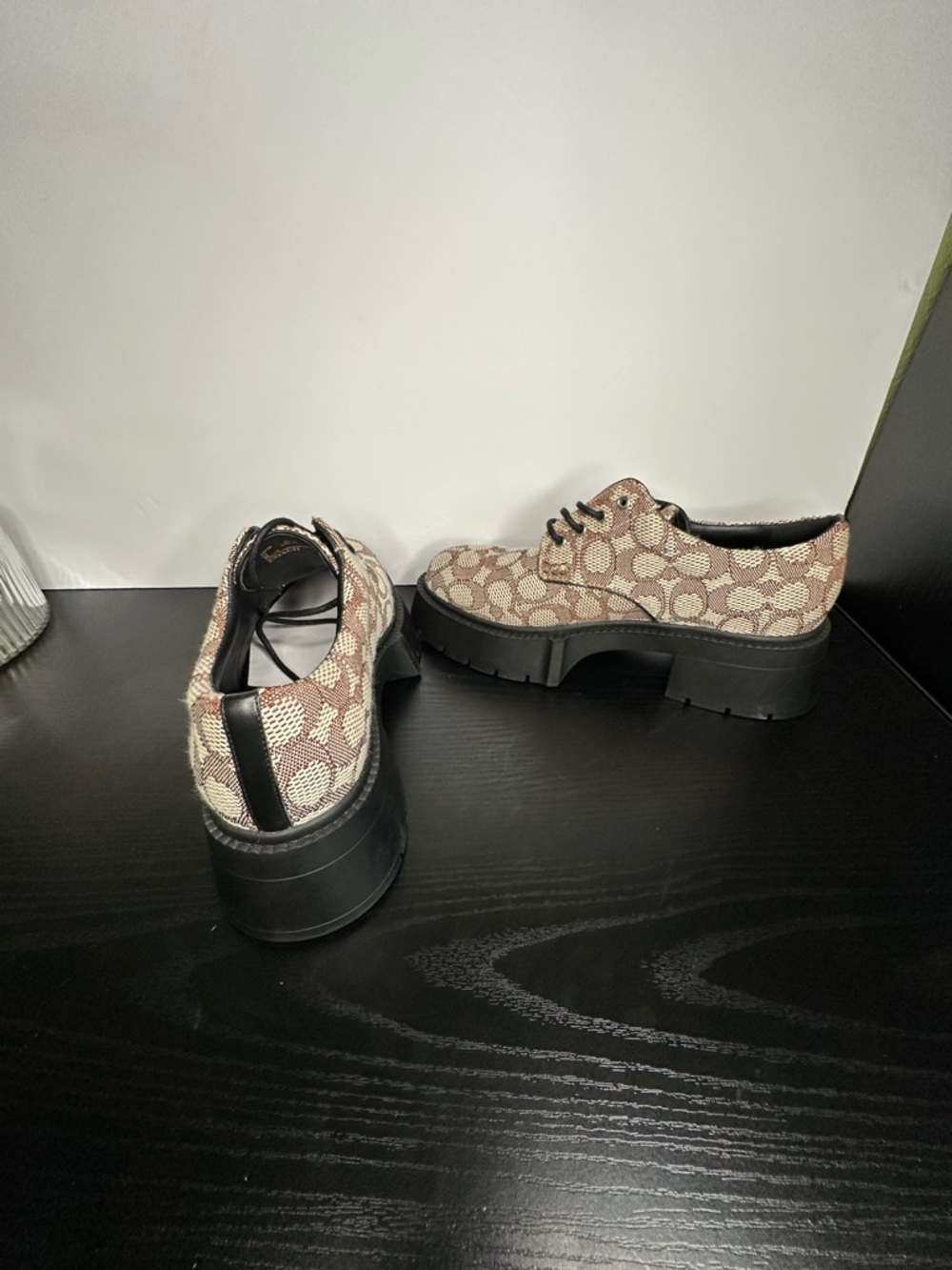 Coach Women's Signature Jacquard Lyla Platform Flats Size 8 M - Picture 4 of 6